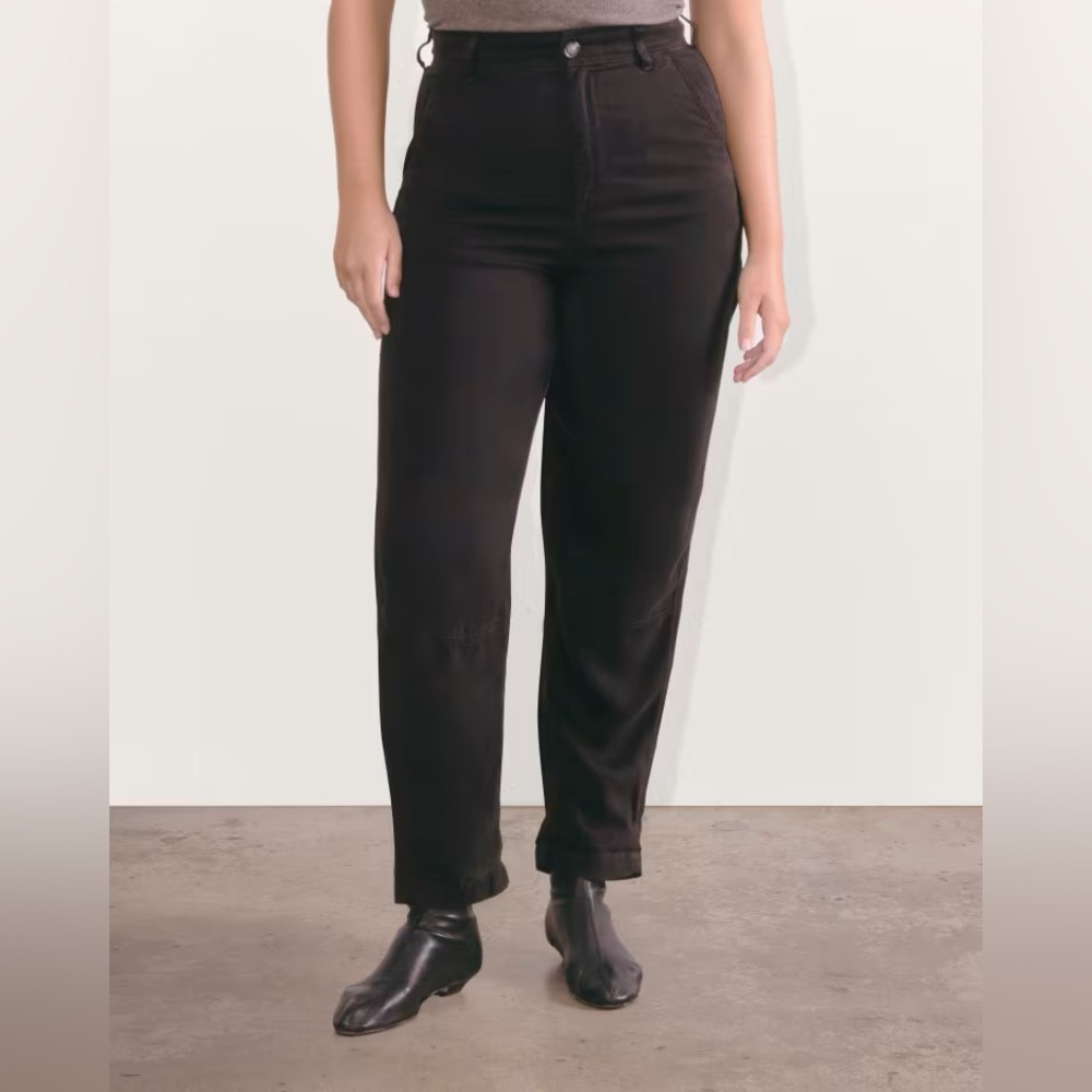 Everlane Buttersoft Chino in Black (size 12)